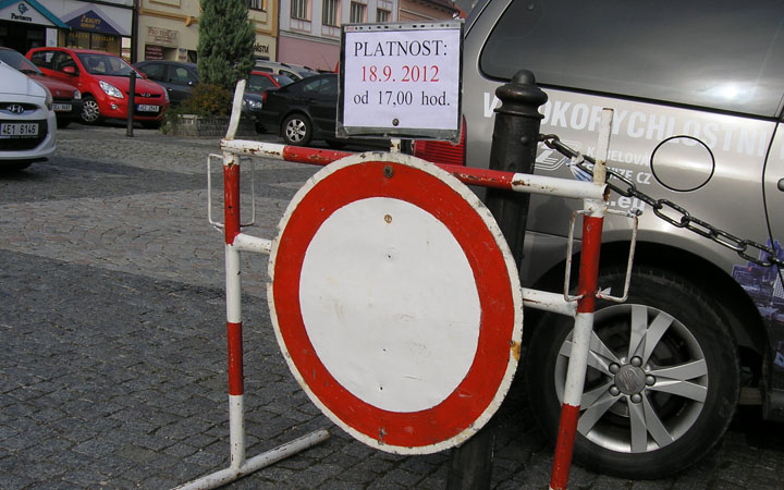 ČESKOTŘEBOVSKÉ CENTRÁLNÍ NÁMĚSTÍ BUDE UZAVŘENO