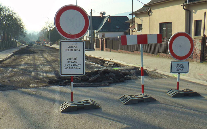 REKONSTRUKCE ULICE ČS. ARMÁDY POKRAČUJE DRUHOU ETAPOU
