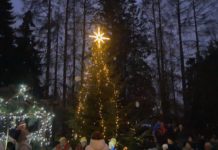 Domov důchodců v Ústí rozsvítil vánoční strom a přivítal advent živým betlémem