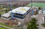 Lanškrounská sportovní hala rychle roste, dokončení plánováno na podzim