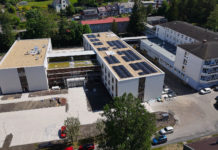 Nový pavilon domova pro seniory v České Třebové je stavebně hotový, první klienty přivítá na konci září