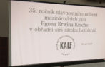 Letohrad slavil 35 let udílení ceny Egona Erwina Kische, hlavní ocenění si odvezli Petranský a Vojtášek