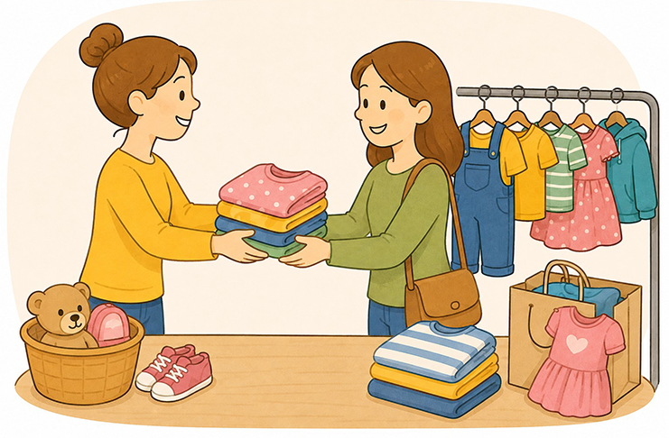 Bazar dětského oblečení – výdej zboží