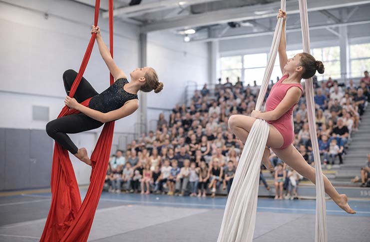 Aerial Acrobatics Rainbow