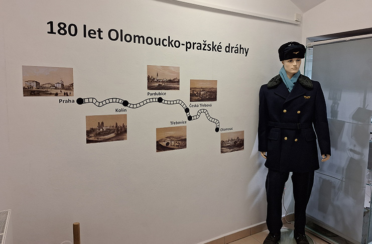 Dernisáž výstavy 180 let Olomoucko-pražské dráhy