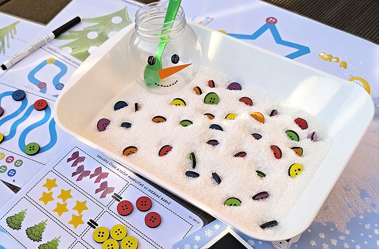 Smyslohrátky s Luckou na téma zima