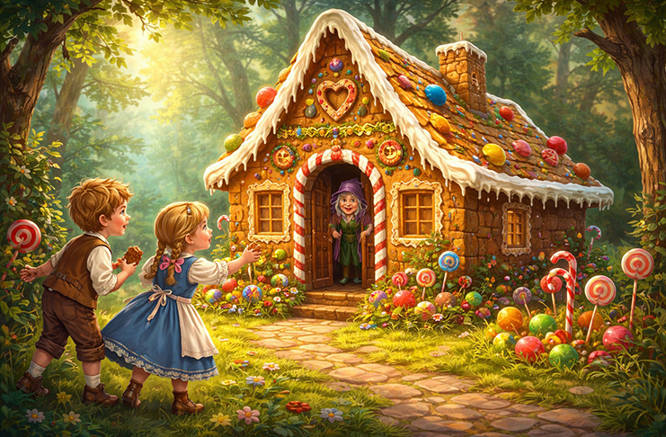 Za sedmero horami - O perníkové chaloupce